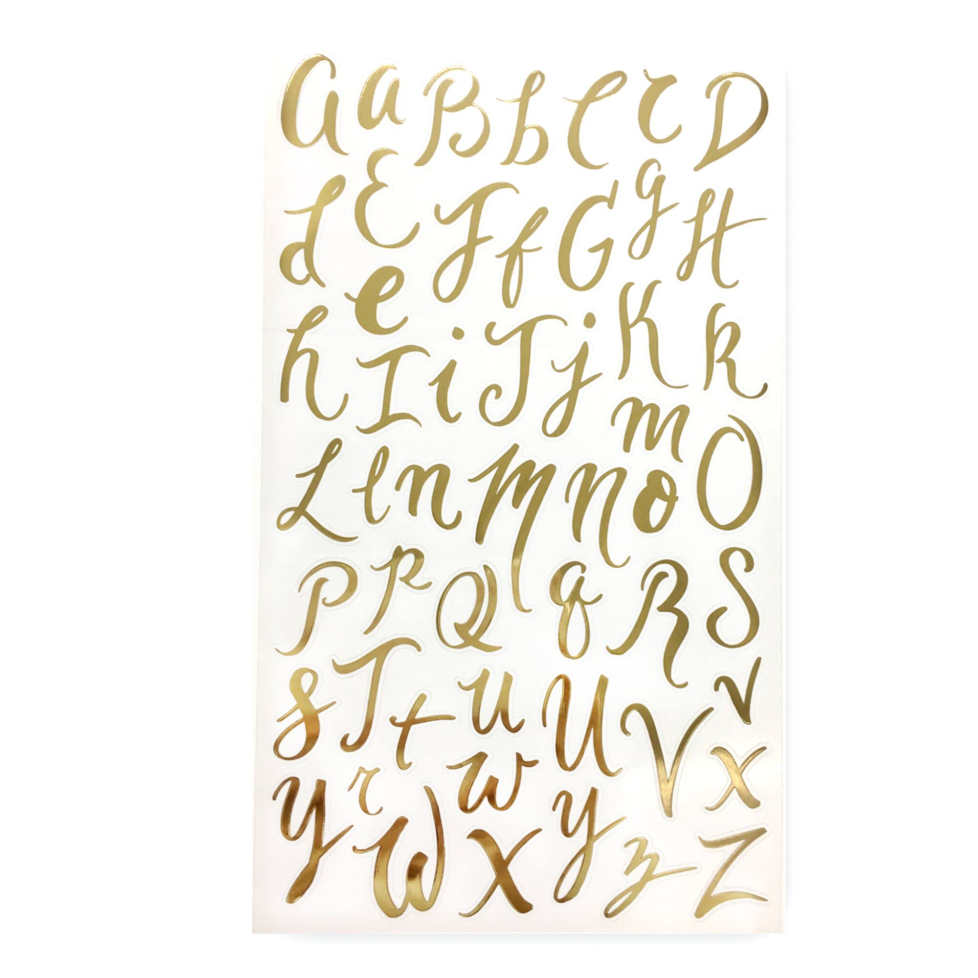 Gold Foil Hand Script Alphabet Stickers by Recollections™